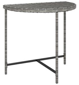 Záhradný stôl sivý 80x50x75 cm polyratan