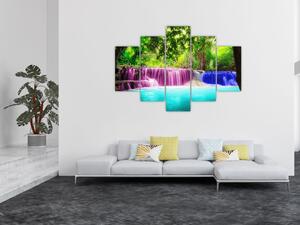 Abstraktný obraz vodopádov (Obraz 150x105cm)