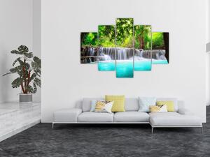 Abstraktný obraz vodopádov (Obraz 150x105cm)