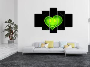 Abstraktné srdce - obraz (Obraz 150x105cm)