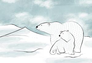 Fototapeta - Ľadové medvede (147x102 cm)