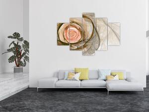 Abstraktný ruže - obraz (Obraz 150x105cm)
