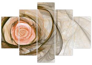 Abstraktný ruže - obraz (Obraz 150x105cm)