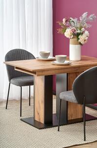 Halmar DOLOMIT stôl s rozkladom, dub wotan - čierna