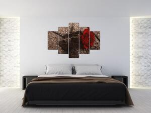Abstraktný obraz ruže na stenu - obraz (Obraz 150x105cm)