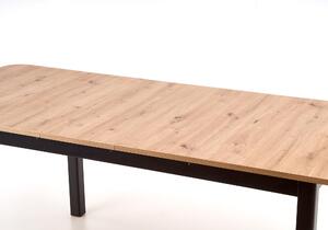 Rozkladací stôl FLORIAN 160-220x78 cm - dub artisan / čierna