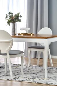 Halmar WINDSOR stôl s rozkladom 160-240x90x76 cm farba tmavý dub/biely