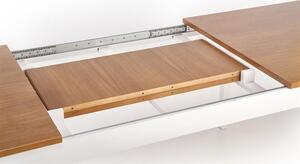 Halmar WINDSOR stôl s rozkladom 160-240x90x76 cm farba tmavý dub/biely