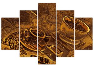 Obraz kávových zŕn na stenu (Obraz 150x105cm)