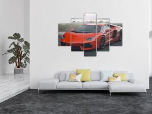 Obraz červeného Lamborghini (Obraz 150x105cm)