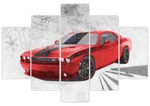 Dodge Challenger - obraz autá (Obraz 150x105cm)