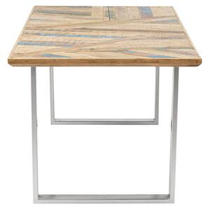 Abstract jedálenský stôl strieborný 180x90