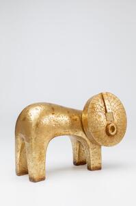 Abstract Lion dekorácia zlatá 30cm