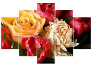 Obraz - kytice kvetov (Obraz 150x105cm)