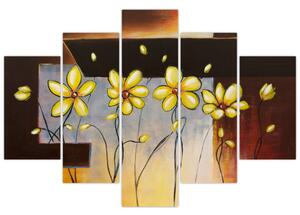 Obraz kvetín na stenu (Obraz 150x105cm)