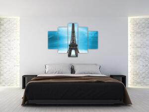 Abstraktný obraz Eiffelovej veže (Obraz 150x105cm)
