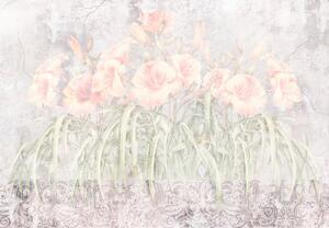 Fototapeta - Kvety v stene (147x102 cm)