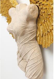Angel Female nástenná dekorácia zlato-béžová