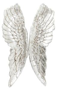 Angel Wings nástenná dekorácia strieborná 61x106cm