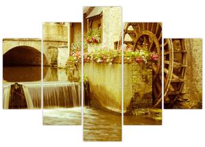 Vodné koleso - obraz (Obraz 150x105cm)