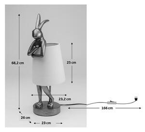 Animal Rabbit stolová lampa čierna