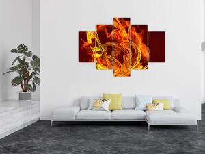 Horiace slúchadlá, obraz (Obraz 150x105cm)