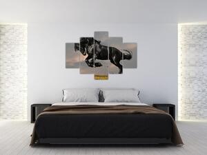 Čierny kôň, obraz (Obraz 150x105cm)