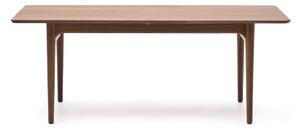 Rozkladací jedálenský stôl s prídavnou doskou v dekore orecha 100x200 cm Elan – Kave Home