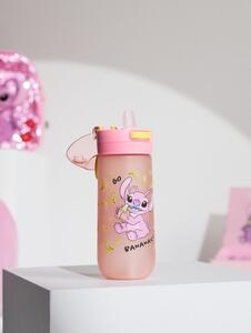 Sinsay - Fľaša na vodu s rúčkou a slamkou Lilo & Stitch - viacfarebná