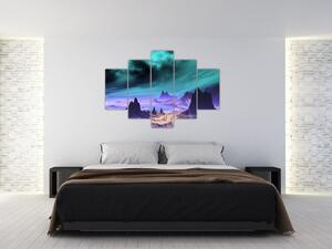 Abstraktný obraz hôr (Obraz 150x105cm)
