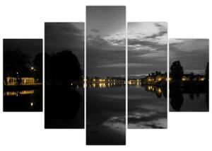 Nočný pohľad na mesto, obraz (Obraz 150x105cm)