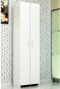 Dizajnová viacúčelová skriňa Dallin 182 cm biela