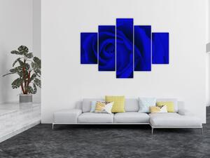 Detail modré ruže - obraz (Obraz 150x105cm)