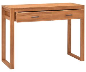 Písací stôl s 2 zásuvkami 100x40x75 cm, tíkové drevo
