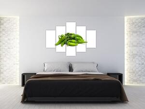 Zelené papričky - obraz (Obraz 150x105cm)
