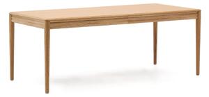 Rozkladací jedálenský stôl s prídavnou doskou v dekore duba 90x200 cm Lenon – Kave Home