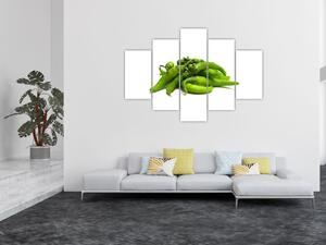 Zelené papričky - obraz (Obraz 150x105cm)