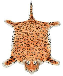 Koberec v tvare leoparda, plyšový 139 cm, hnedý