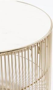 Beam príručný stolík mramor zlatý Ø32 cm