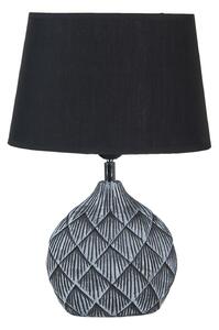 Šedivo čierna stolná lampa Sofia - 26 * 19 * 38 / E27 - Clayre & Eef