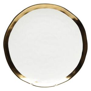 Bell tanier bielo-zlatý Ø25 cm