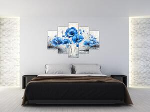 Modré vlčie maky, obraz (Obraz 150x105cm)