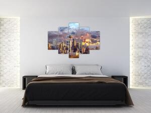 Panoráma mesta - obrazy (Obraz 150x105cm)