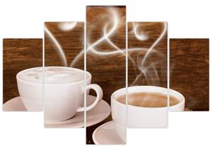Kávové šálky - obrazy (Obraz 150x105cm)