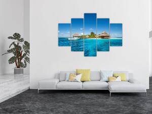 Obraz exotického ostrova (Obraz 150x105cm)