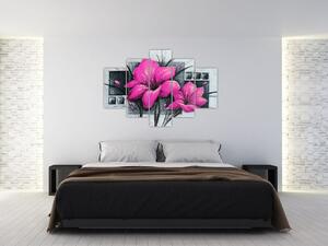 Obraz ružové kvety (Obraz 150x105cm)