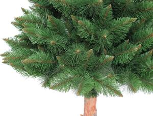 Krásny vianočný stromček s kmeňom 190 cm Zelená