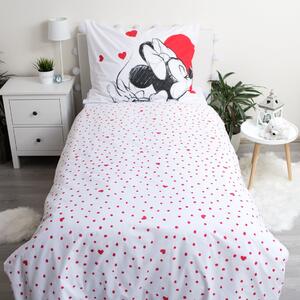 Jerry Fabrics Bavlnené obliečky Mickey and Minnie "Love 05" 140x200/70x90 cm