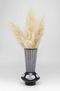 Brillar váza čierna/biela 40cm