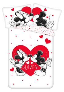 Jerry Fabrics Bavlnené obliečky 140x200 + 70x90 cm - Mickey a Minnie 